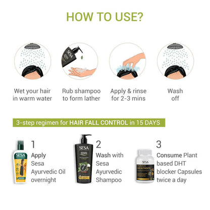 Sesa Ayurvedic Black Medicinal Shampoo