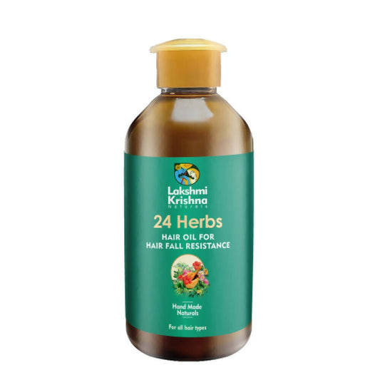 Lakshmi Krishna Naturals 24 Herbs Hair Oil For Hair Fall Resistance - DrMediCart