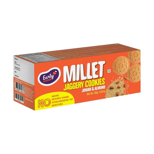 Early Foods Jowar Almond Jaggery Millet Cookies