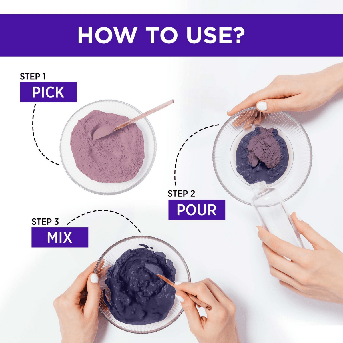 Alps Goodness 100% Natural Blue Pea & Rose Petal Beauty Mask For Skin
