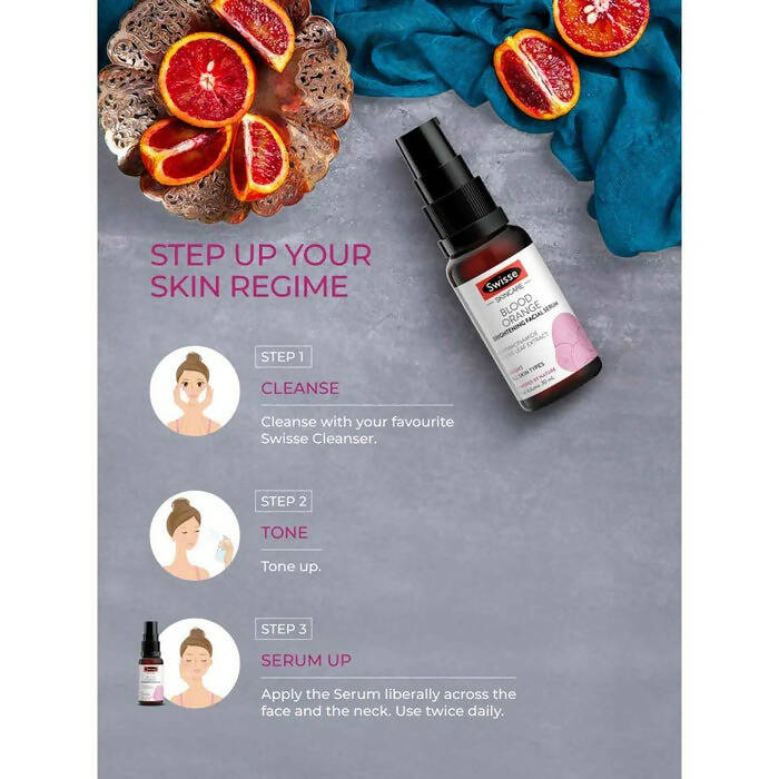Swisse Skincare Blood Orange Brightening Facial Serum with Vitamin C - DrMediCart