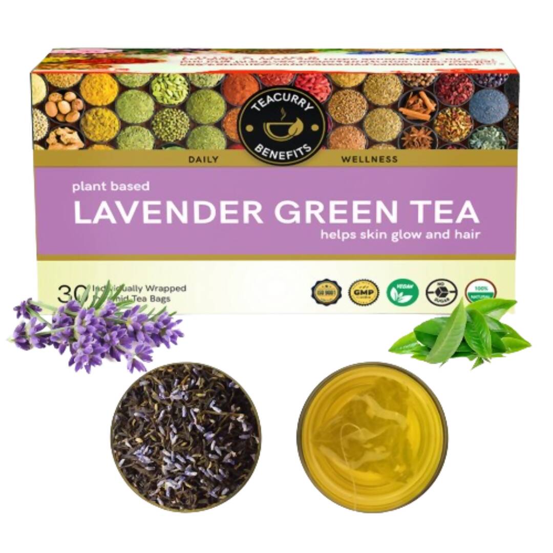 Teacurry Lavender Green Tea Bags - Drmedicart
