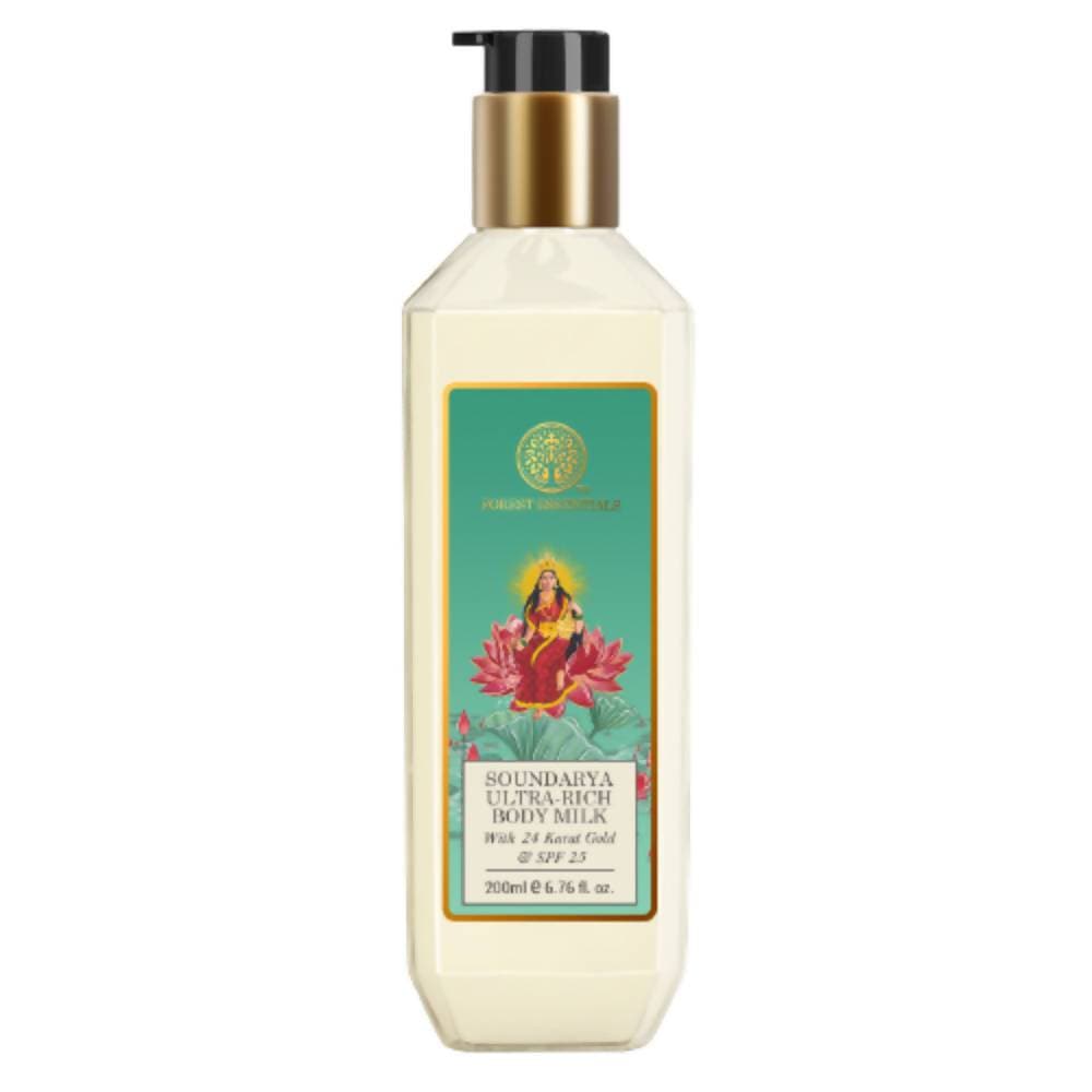 Forest Essentials Ultra Rich Body Milk Soundarya With 24K Gold & SPF25 - DrMediCart