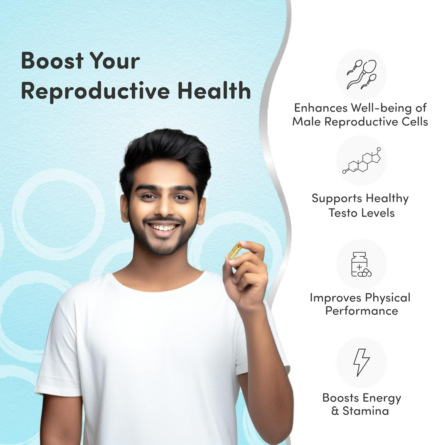 Mylo Care Potenmax Male Fertility Supplement - Veg Capsules