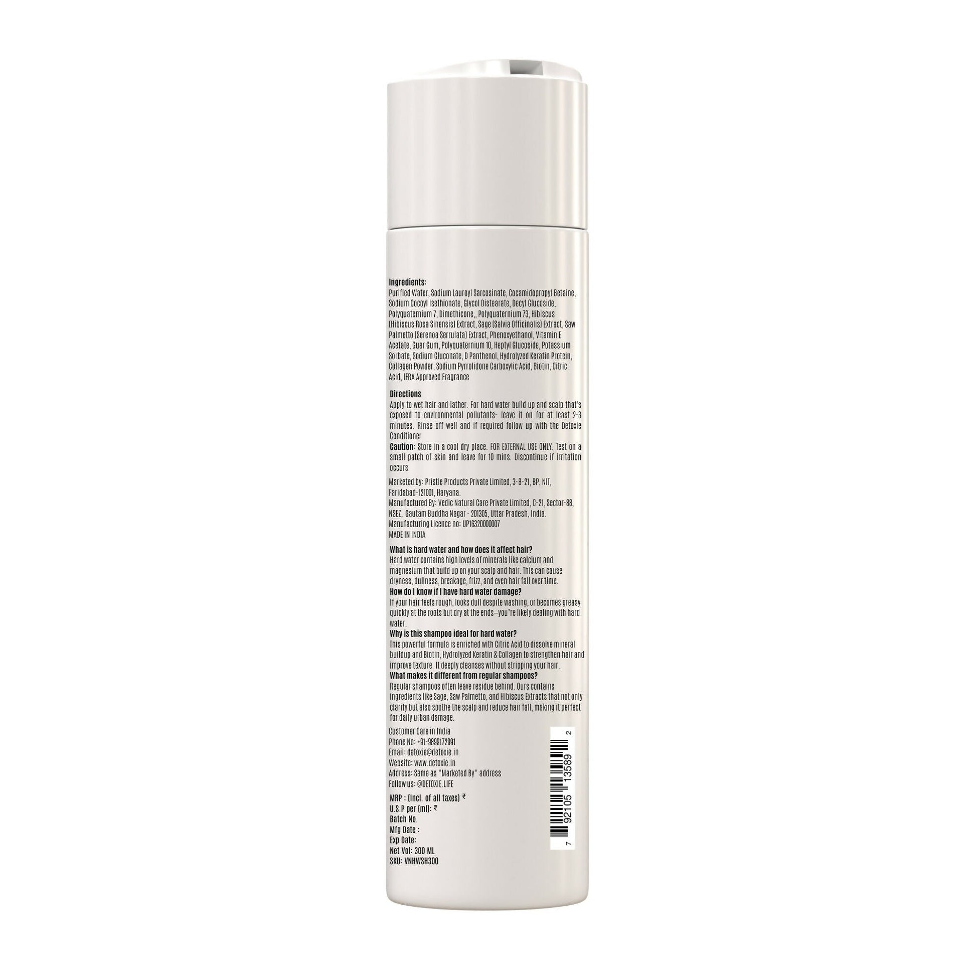 Detoxie Advanced Hard Water Shampoo