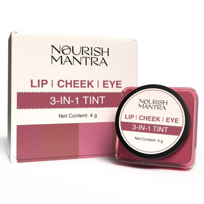 Nourish Mantra Lip Cheek & Eye Tint for Long-lasting Color with Rich Pigment