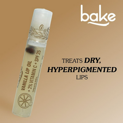Bake 2% Vitamin C Vanilla Lip Balm Oil