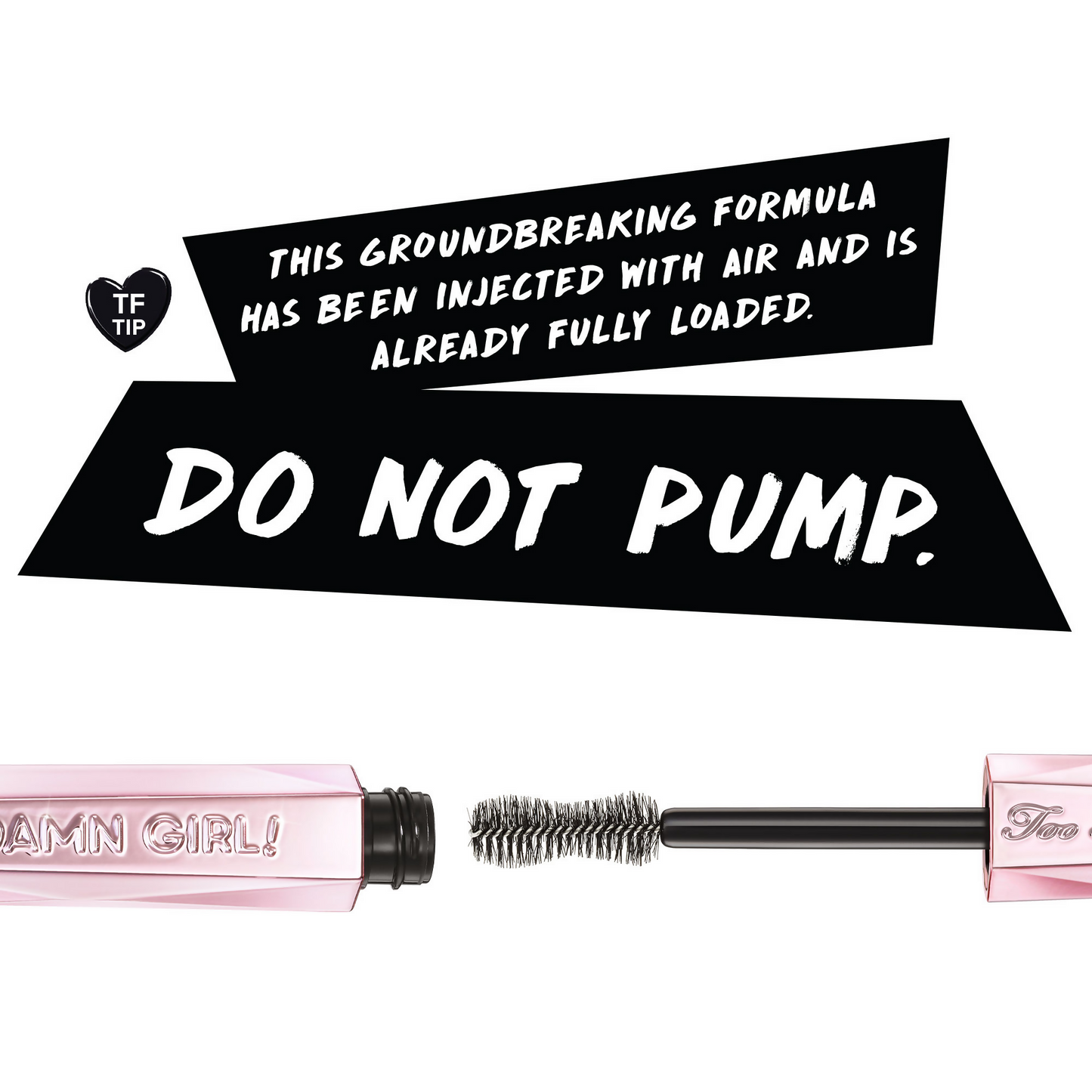 Too Faced Travel Size Damn Girl Mascara - Black
