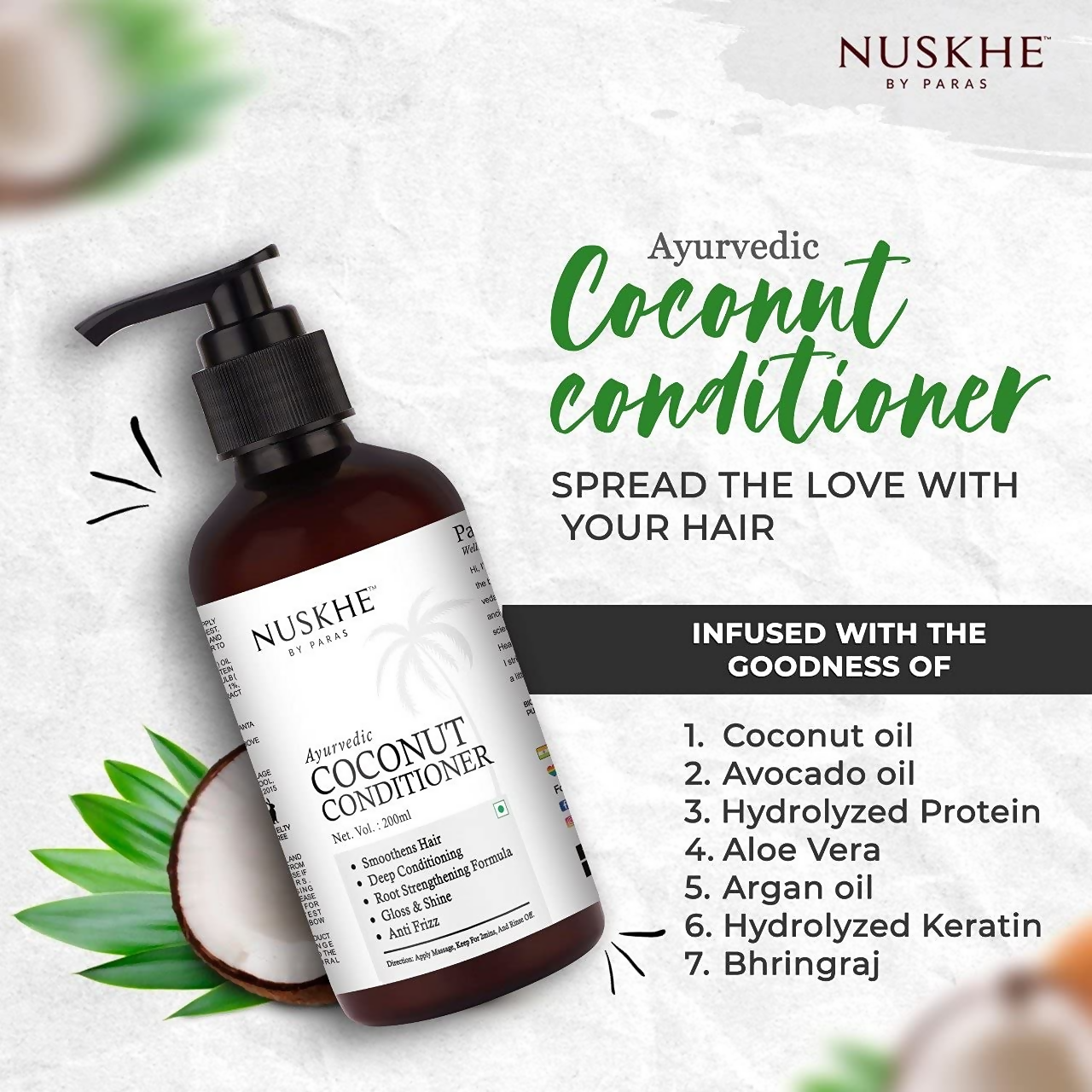 Nuskhe By Paras Ayurvedic Coconut Conditioner