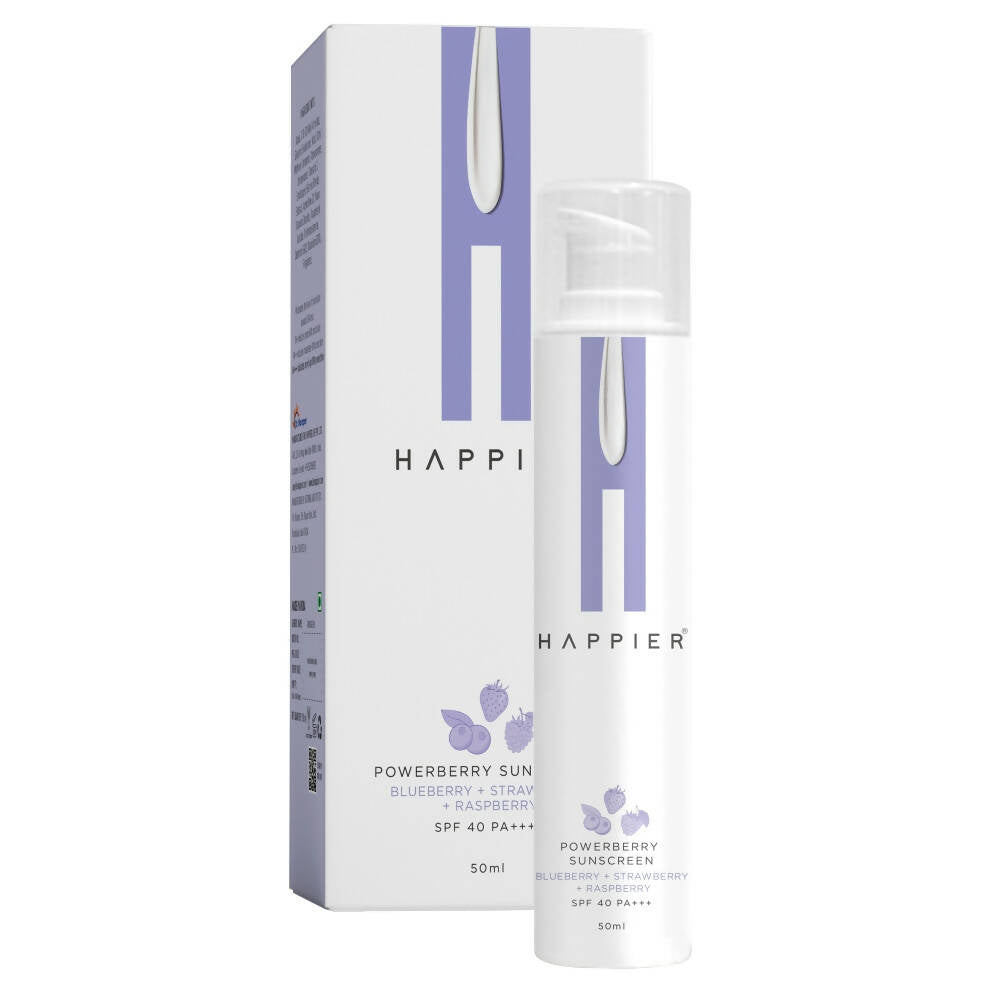 Happier Powerberry Sunscreen SPF 40 PA+++