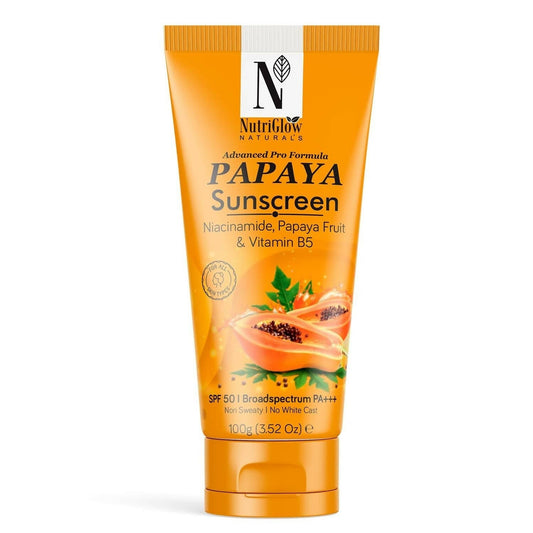 Buy NutriGlow NATURAL'S Advanced Pro Formula Papaya Sunscreen SPF 50 PA+++ from DrMediCart, Ship from India to USA