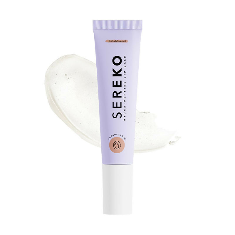 Sereko Hydra - Peptide Lip Balm, Clear, Enriched With Ceramides Barrier Repair Salted Caramel