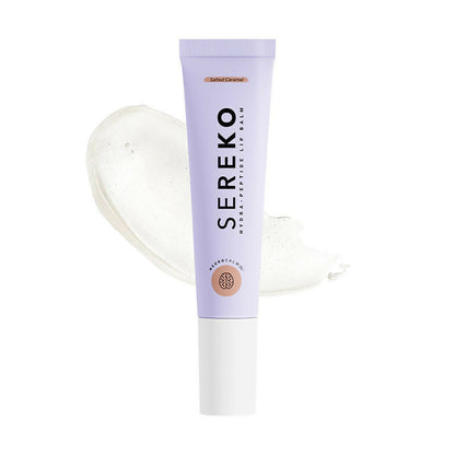 Sereko Hydra - Peptide Lip Balm, Clear, Enriched With Ceramides Barrier Repair Salted Caramel