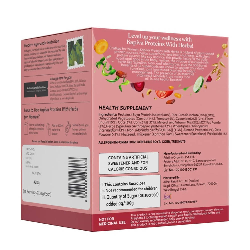 Kapiva Ayurveda Proteins with Herbs - Unflavoured