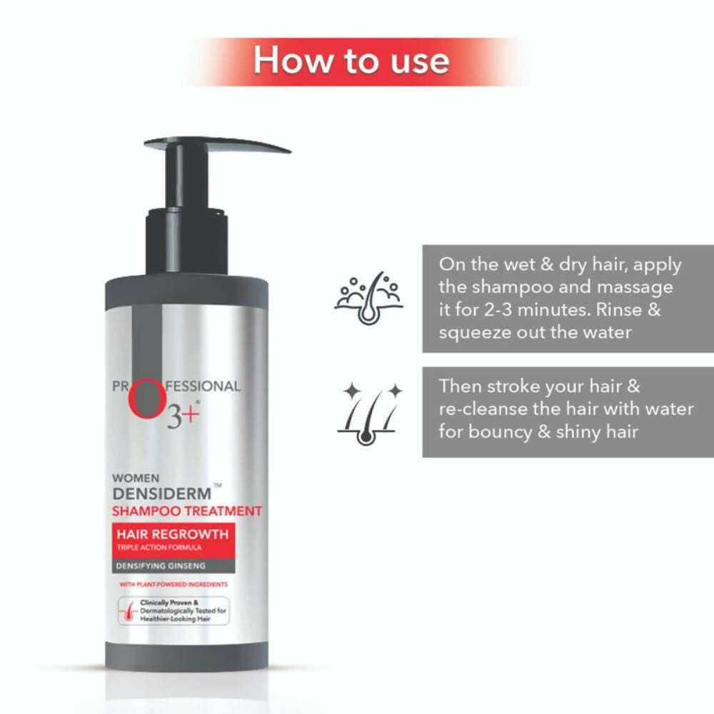 Professional O3+ Women Densiderm Anti Hair Loss Shampoo For Dense Hair & Regrowth
