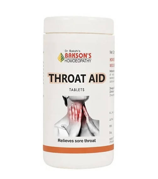Buy Bakson's Homeopathy Throat Aid Tablets from DrMediCart, Ship from India to USA