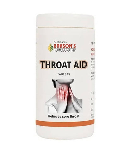 Buy Bakson's Homeopathy Throat Aid Tablets from DrMediCart, Ship from India to USA