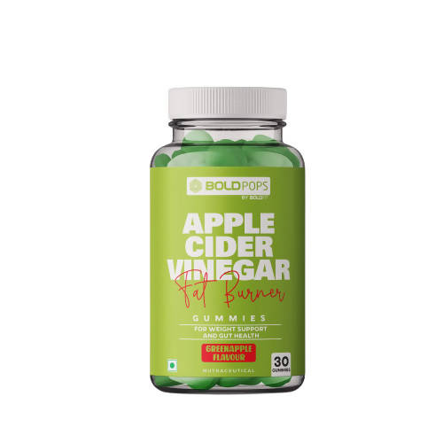 Boldpops Apple Cider Vinegar Fat Burner Gummies (Green Apple)