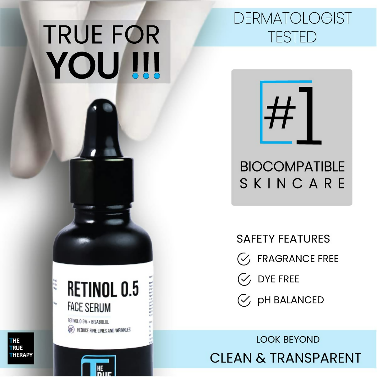 The True Therapy 0.5% Retinol Face Serum