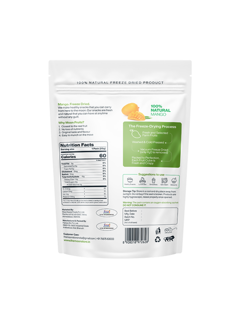 Moon Freeze Dried Mango Cubes