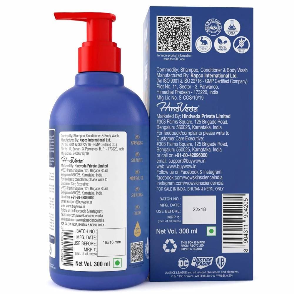 Wow Skin Science Kids 3 in 1 Wash - Blue Guardian Superman Edition - DrMediCart
