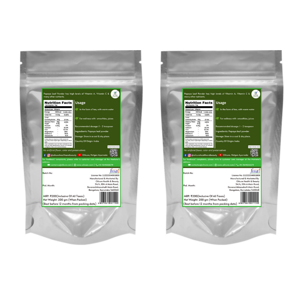 Nxtgen Ayurveda Papaya Leaf Powder