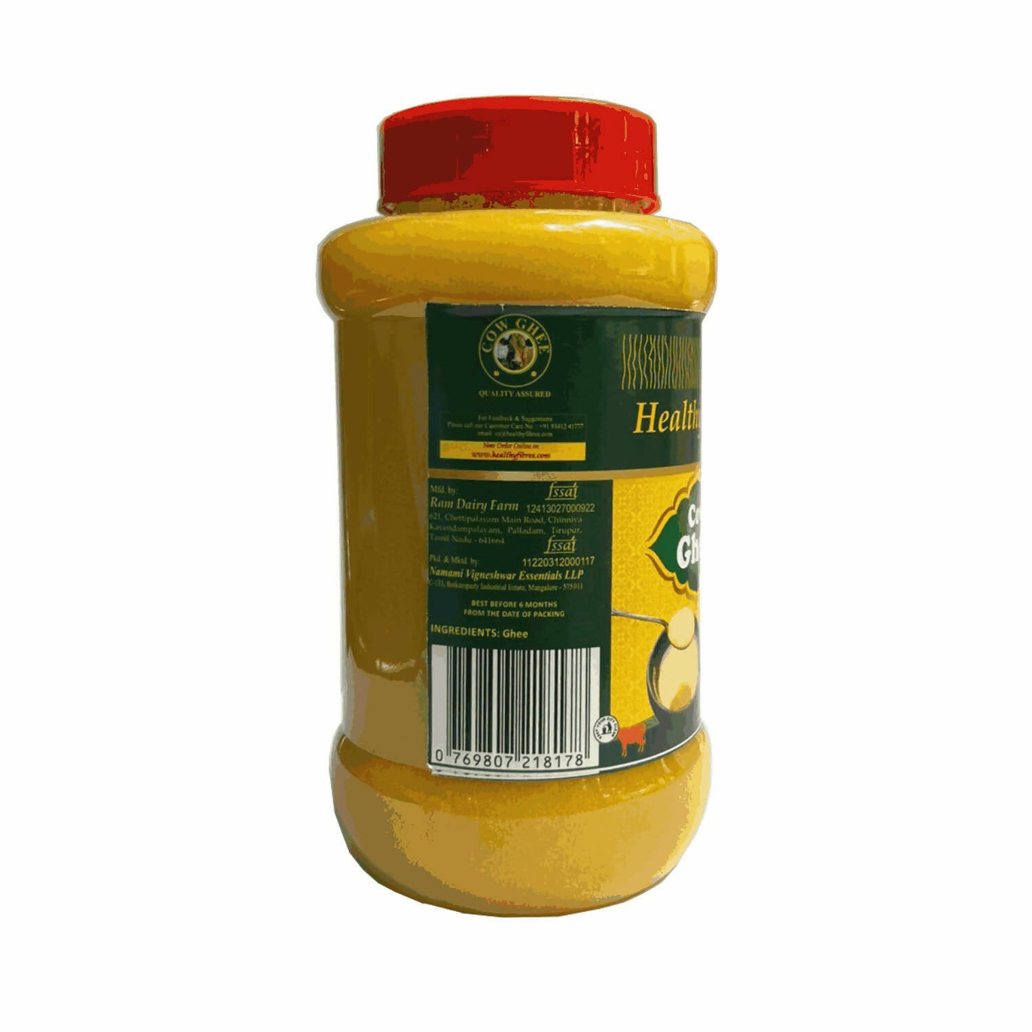 Healthy Fibres Cow Ghee | Homemade Cow Desi Ghee | Pure Cow Ghee for Better Digestion and Immunity