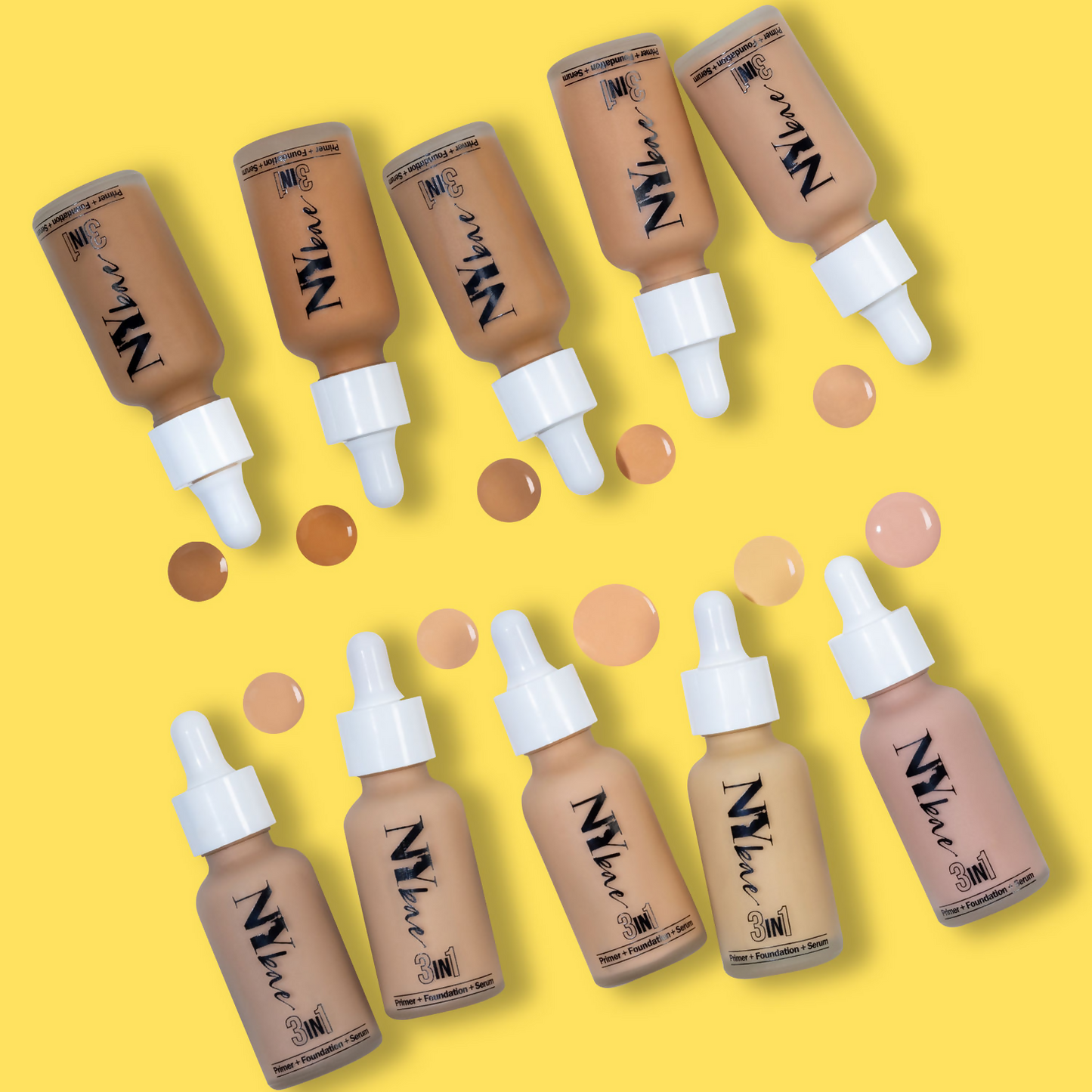 NY Bae 3 in 1 Serum Foundation with Primer Warm Milk 09