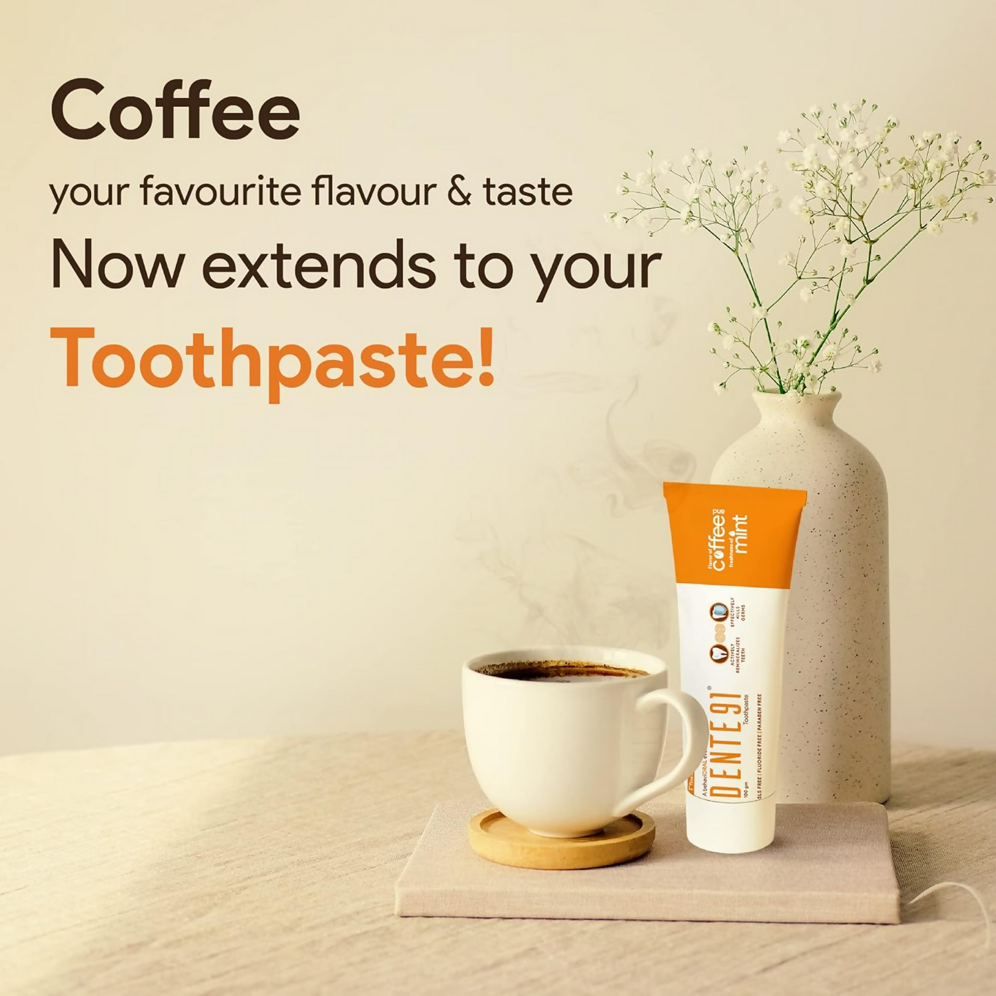 Dente91 Coffee & Mint Toothpaste Sensitivity Relief