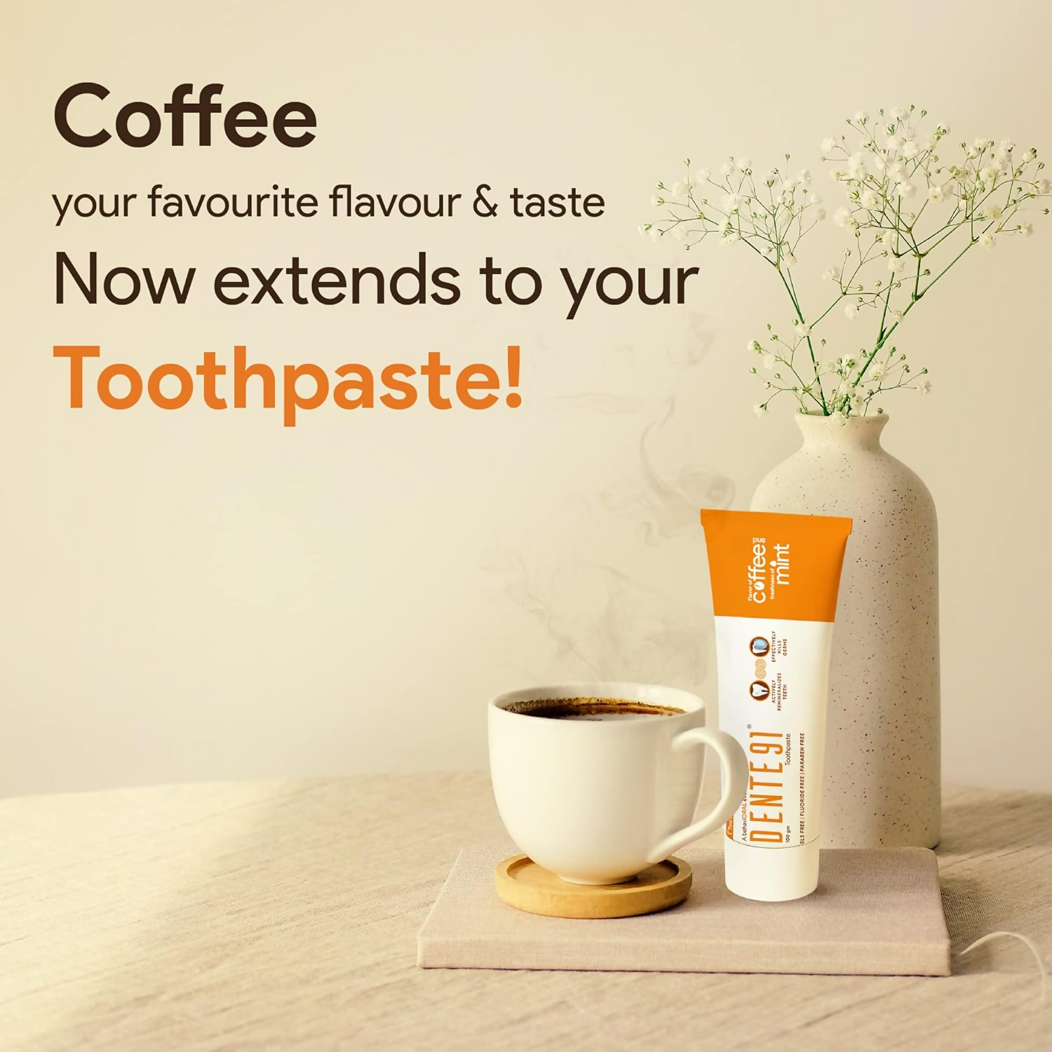 Dente91 Coffee & Mint Toothpaste Sensitivity Relief