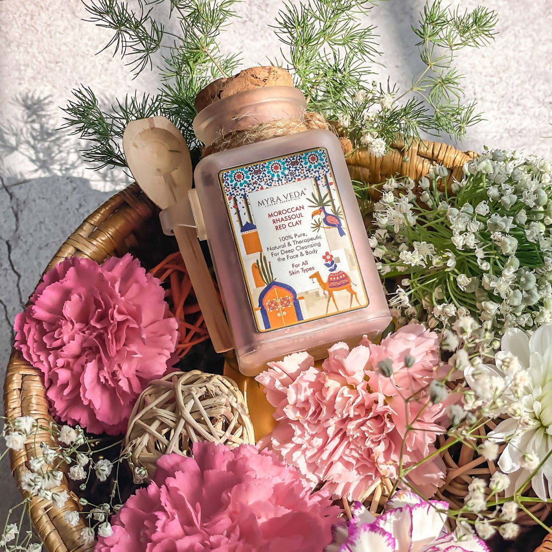 Myra Veda Moroccan Rhassoul Red Clay