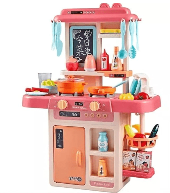 Buy Plastic 3 in 1 Portable Pretend Food Party Role Cooking Kitchen Play Set Toy for Boys and Girls from DrMediCart, Ship from India to USA