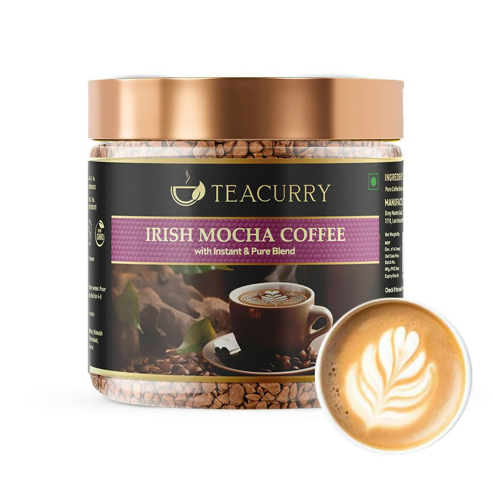 Buy Teacurry Irish Mocha Instant Coffee - Arabica Freeze Dried Coffee for Instant Hot & Cold Coffee from DrMediCart