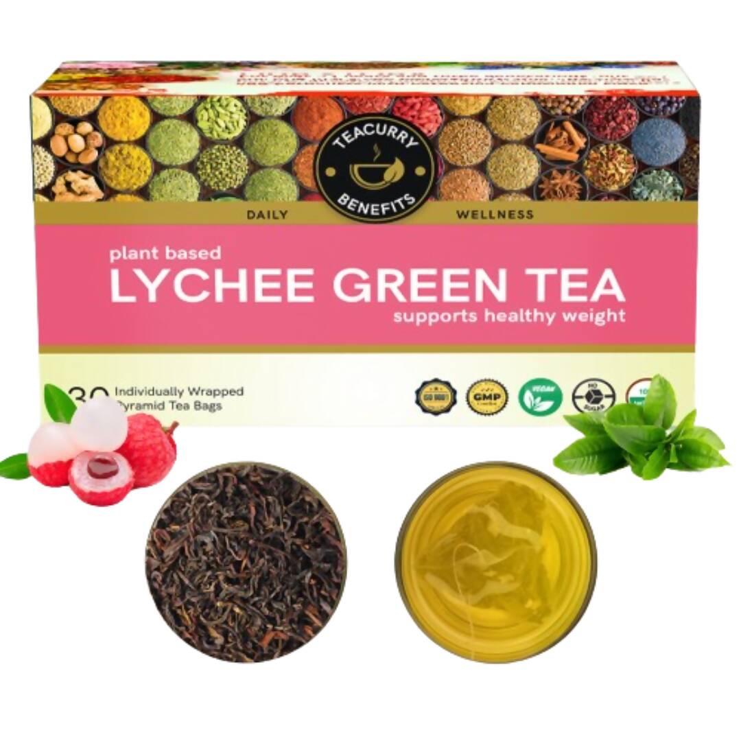 Buy Teacurry Lychee Flavor Green Tea Bags from DrMediCart