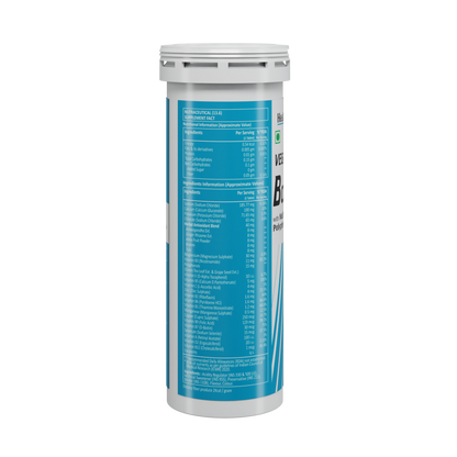HealthAid Vegan B Complex with Multivitamins & Electrolytes Mango Flavour Effervescent Tablets