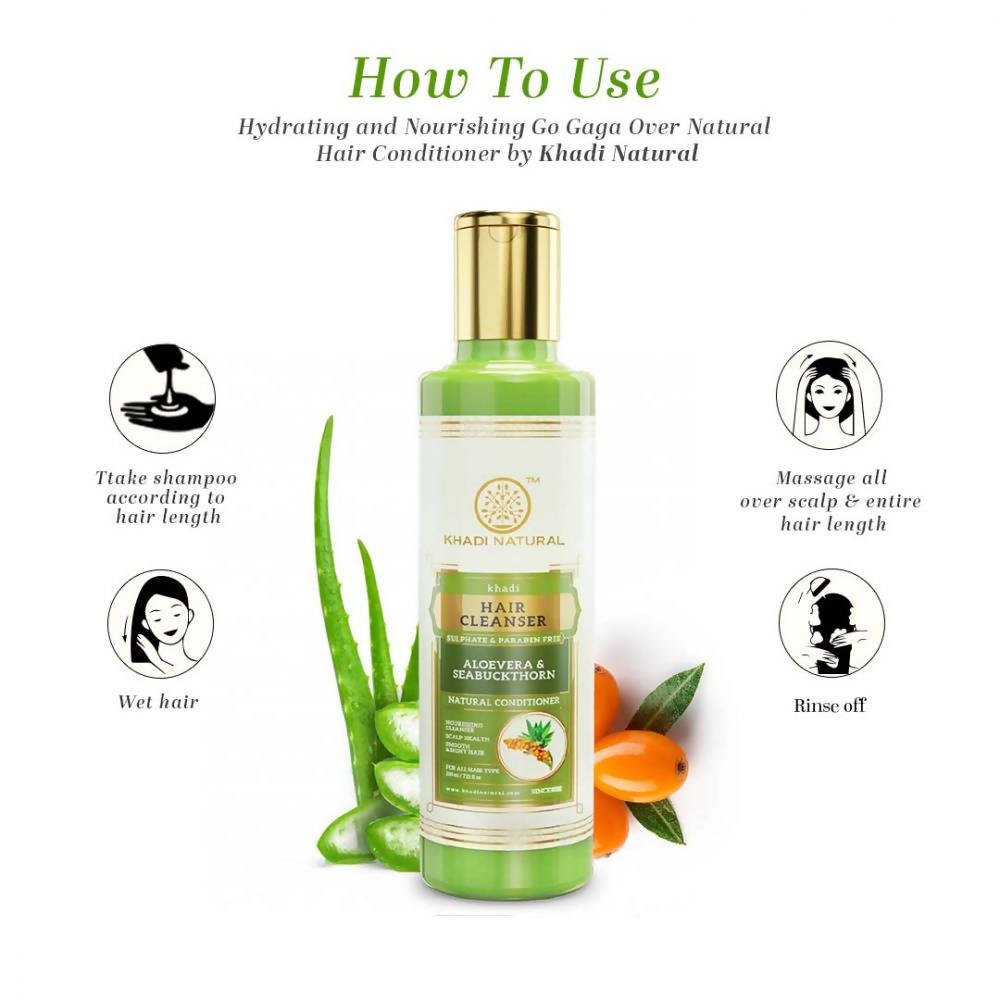 Khadi Natural Aloevera and Seabuckthorn Cleanser & Conditioner