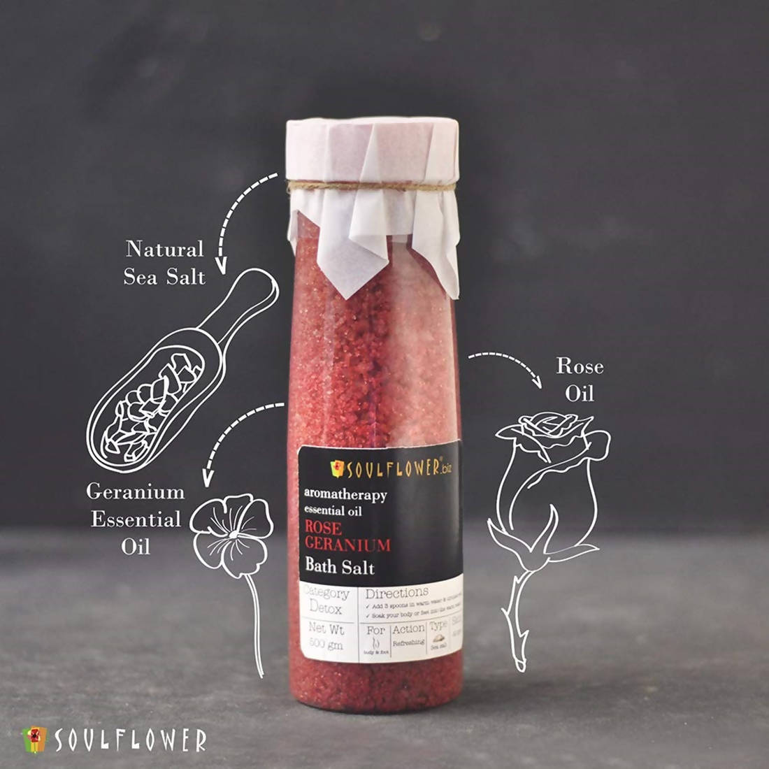 Soulflower Aromatherapy Essential Oil  Bath Salt