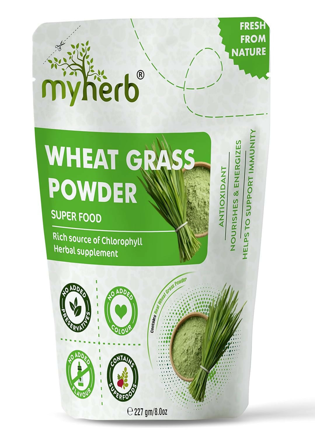 Myherb Natural Organic Wheat Grass Powder