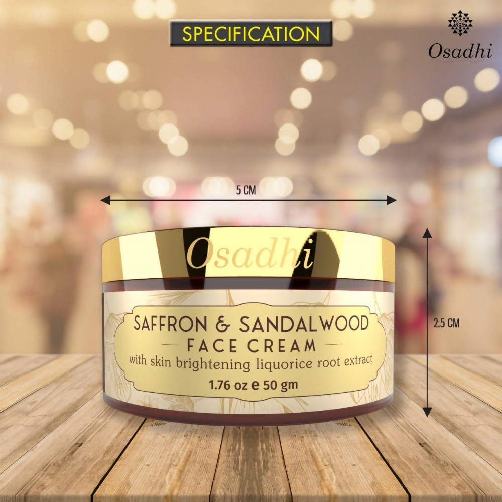 Osadhi Saffron & Sandalwood Face Cream - DrMediCart