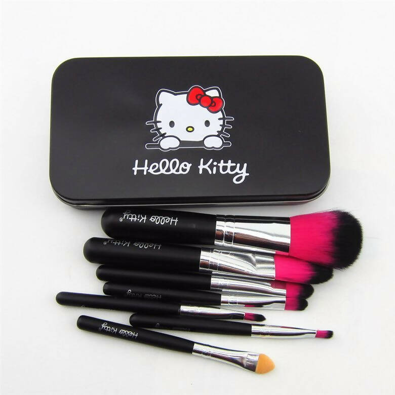 Favon Pack of 7 Hello Kitty Professional Makeup Brushes with Case