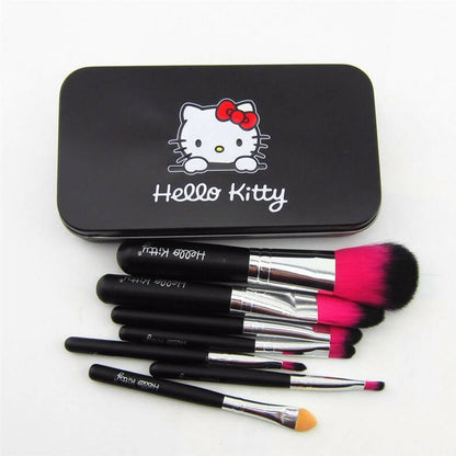 Favon Pack of 7 Hello Kitty Professional Makeup Brushes with Case