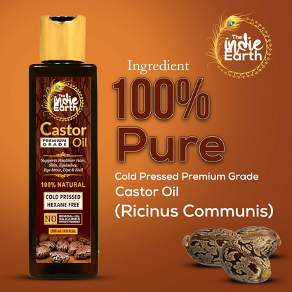 The Indie Earth Premium Grade 100% Pure Castor Oil