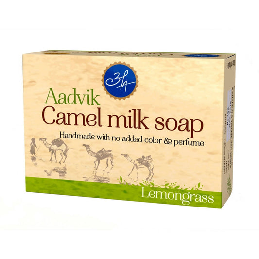 Buy Aadvik Camel Milk Soap - Lemongrass Essential Oil from DrMediCart, Ship from India to USA