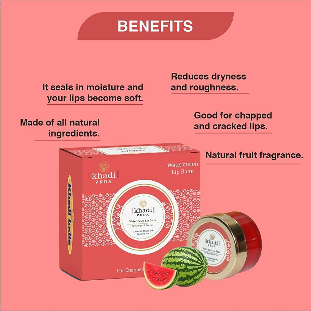 Khadi Veda Watermelon Lip Balm