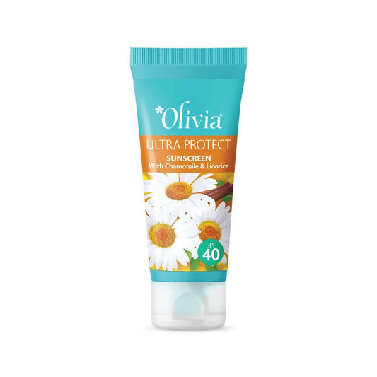 Buy Olivia Ultra Protect Sunscreen With Chamomile & Licorice SPF 40 from DrMediCart, Ship from India to USA