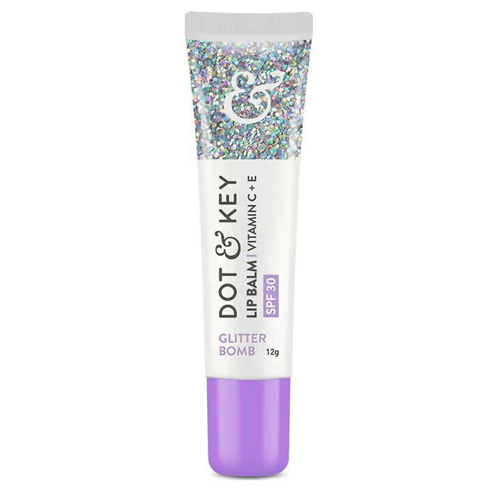 Dot & Key Glitter Bomb Lightweight Vitamin C + E & SPF 30 PA+++ Lip Balm - DrMediCart 