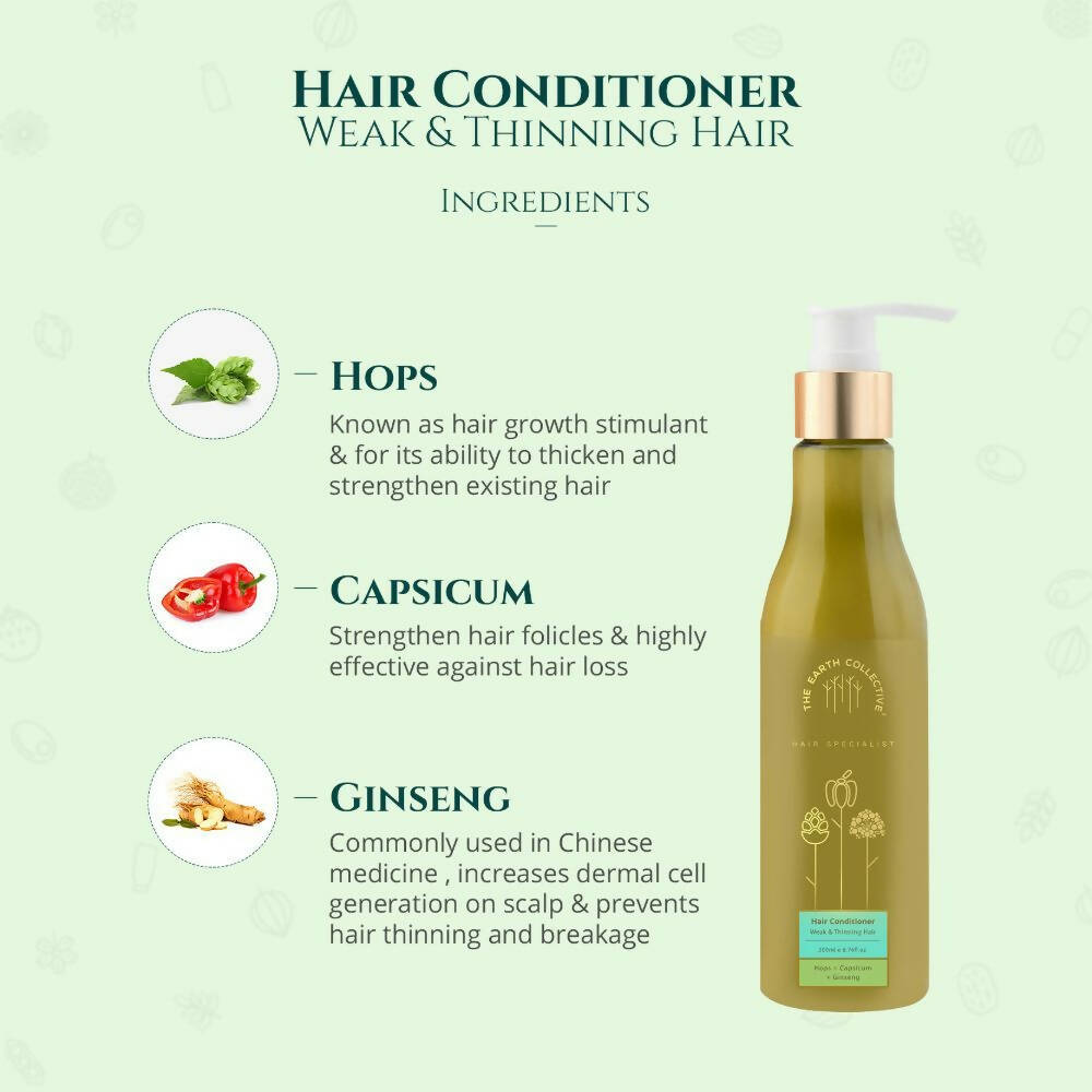 The Earth Collective Hair Conditioner - Weak & Thinning Hair - Drmedicart