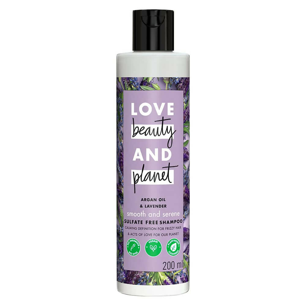 Love Beauty And Planet Argan Oil And Lavender Sulfate Free Smooth And Serene Shampoo