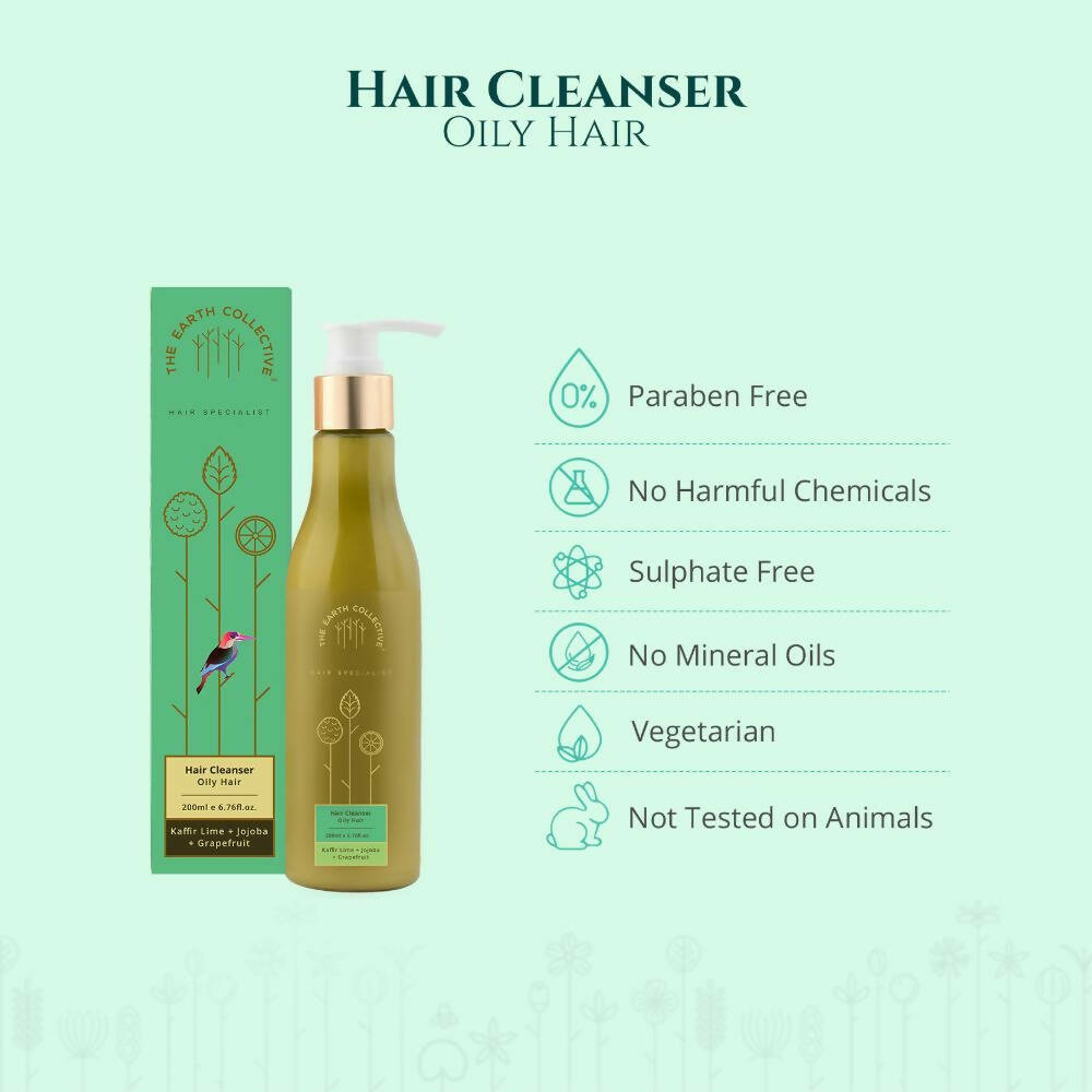 The Earth Collective Hair Cleanser - Oily Hair- Shampoo - Drmedicart