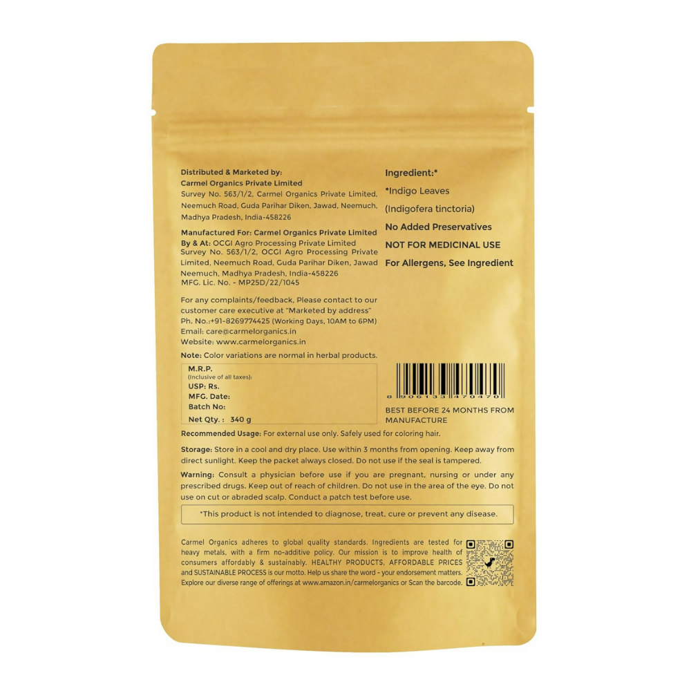 Carmel Organics Indigo Leaves Powder